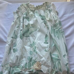 H&M Floral Green Mini Dress